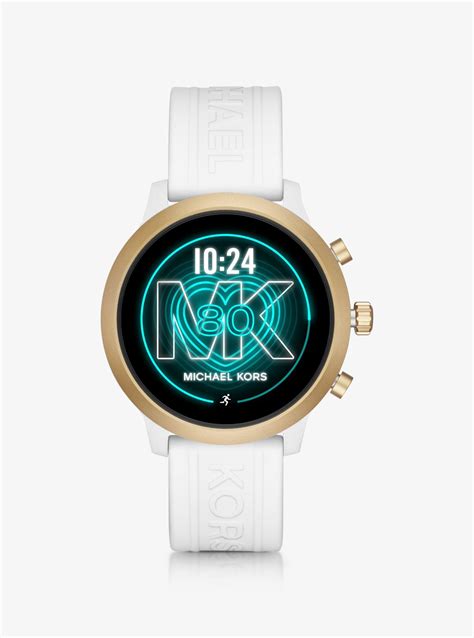 michael kors access mkgo gold tone and silicone smartwatch|michael kors watch review.